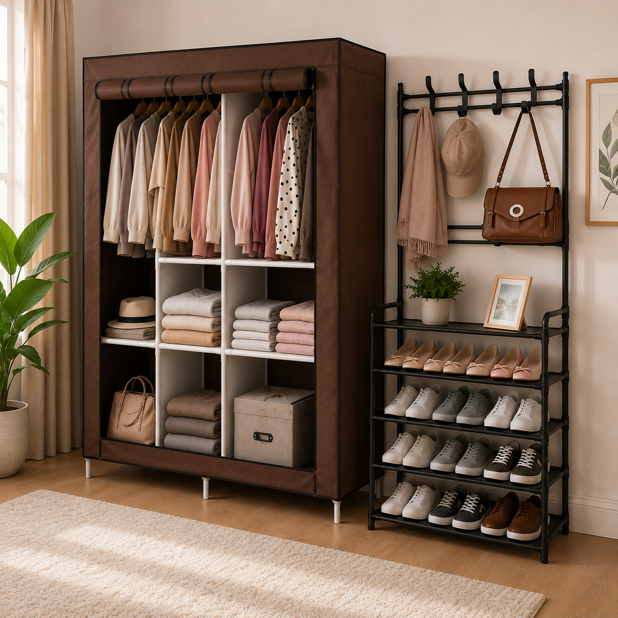Kit zapatero + closet ropa