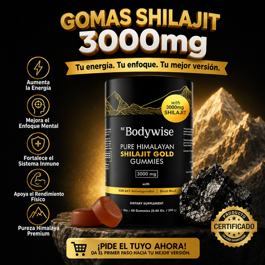 Suplemento Shilajit Gomas 60 Pcs 3000mg