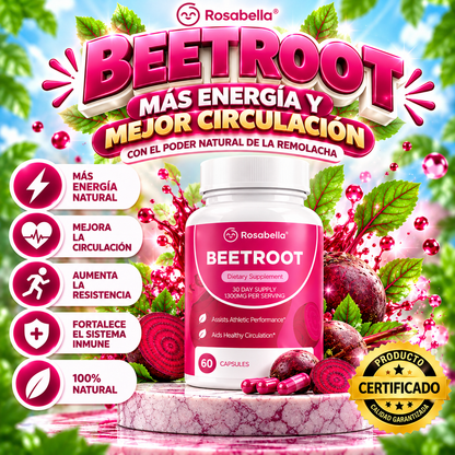 Suplemento Beetroot Remolacha Rosabella