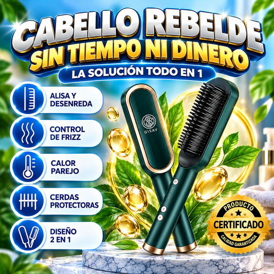 Cepillo Alisador Multifuncional