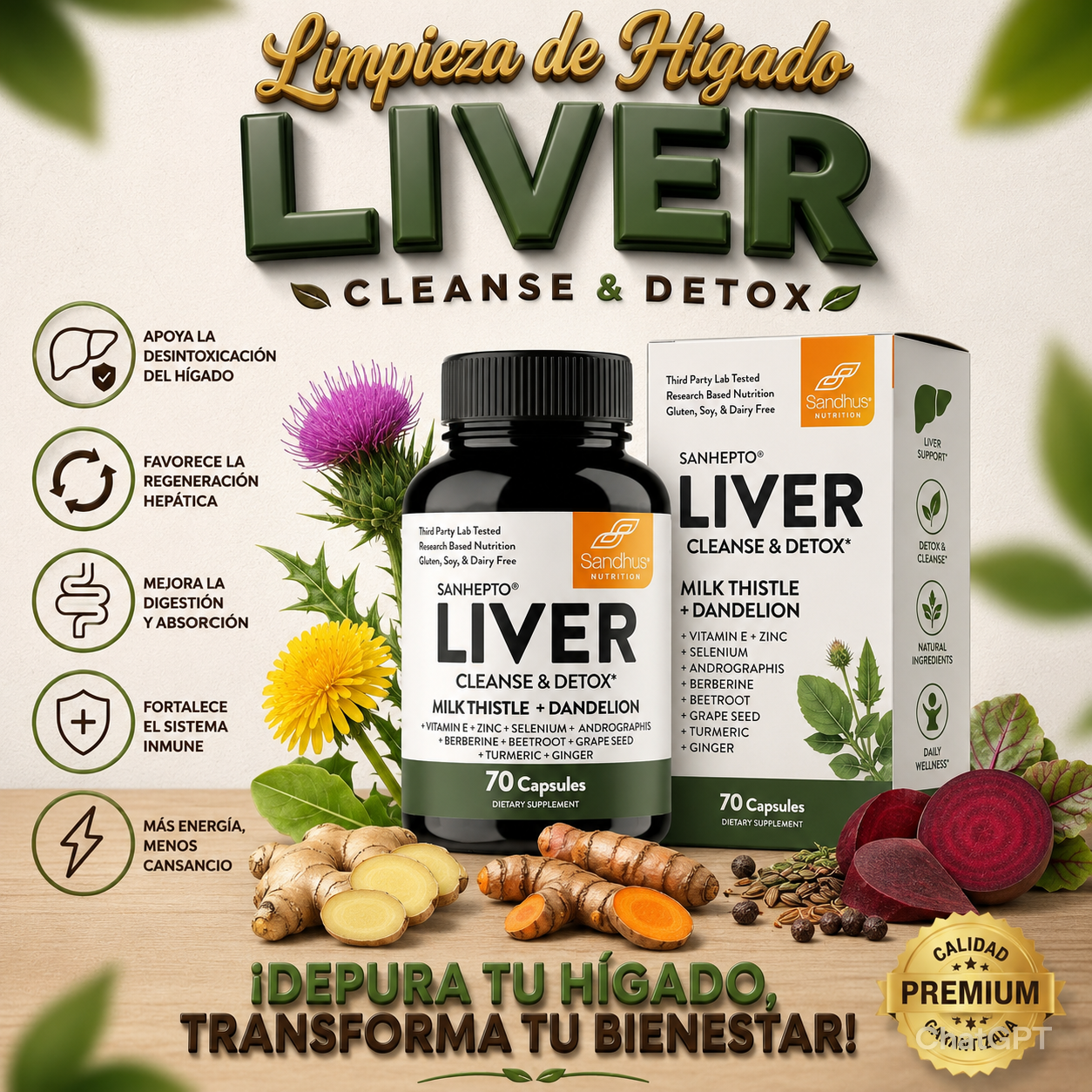 Suplemento Liver Limpieza Higado