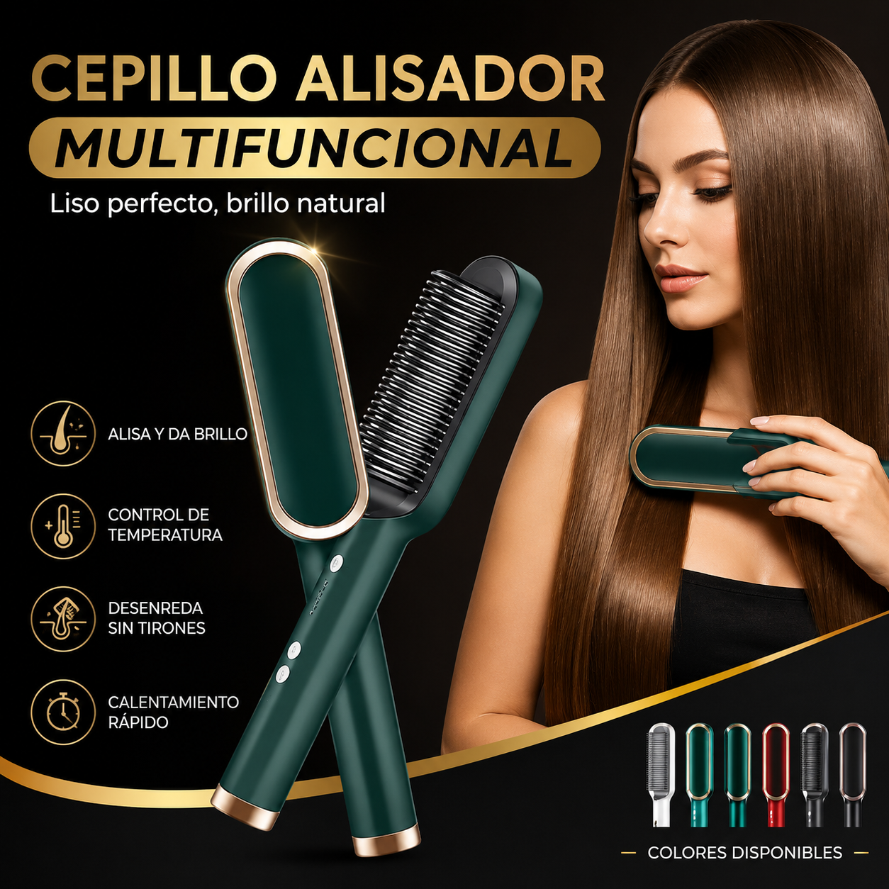 Cepillo Alisador Multifuncional