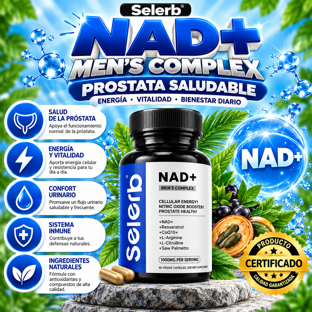 Selerb NAD+ Men's Complex 60cap