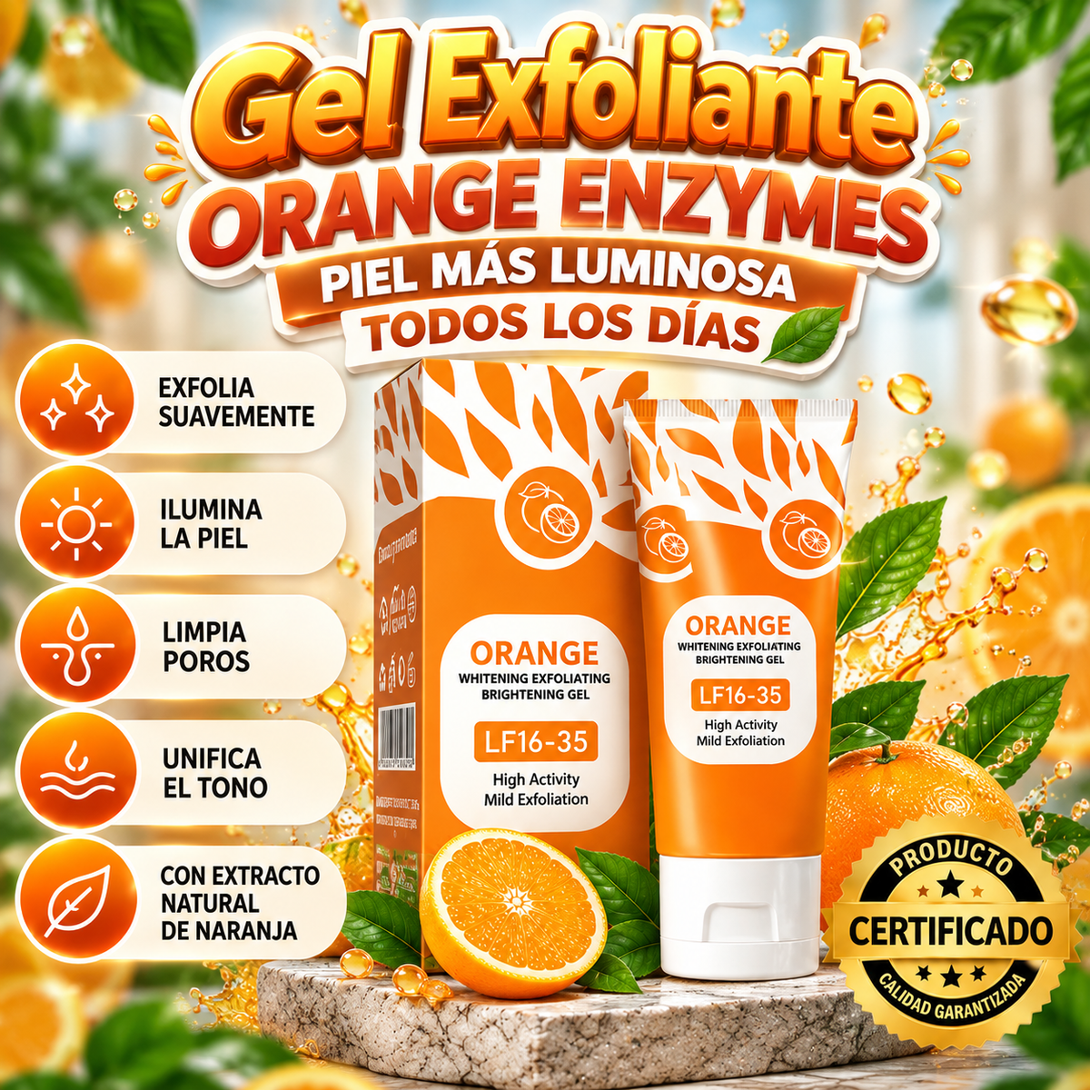 Gel Exfoliante Orange Enzymes