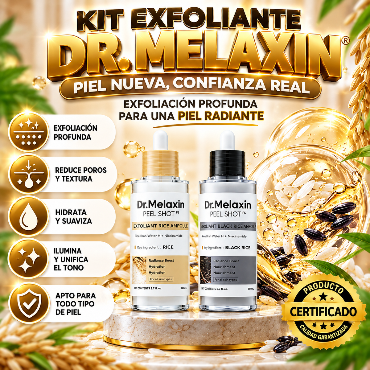 Kit Exfoliante Dr. Melaxin