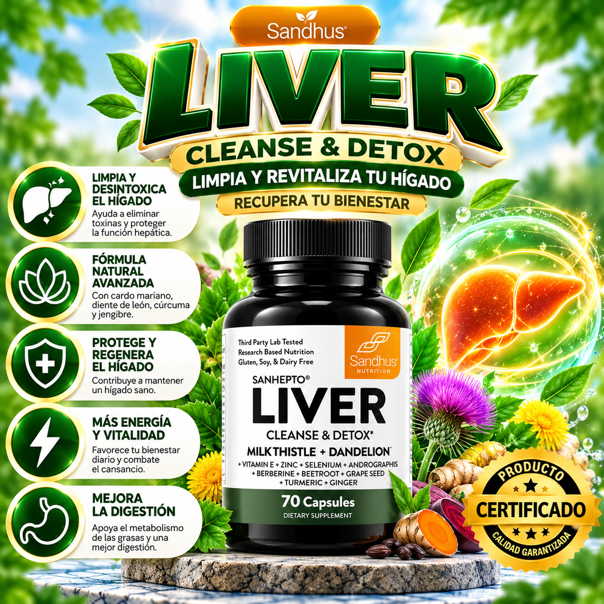 Suplemento Liver Limpieza Higado