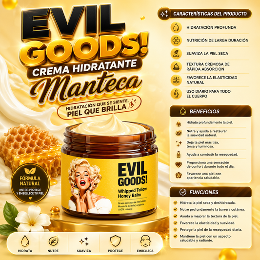Crema Hidratante Evil Goods Manteca