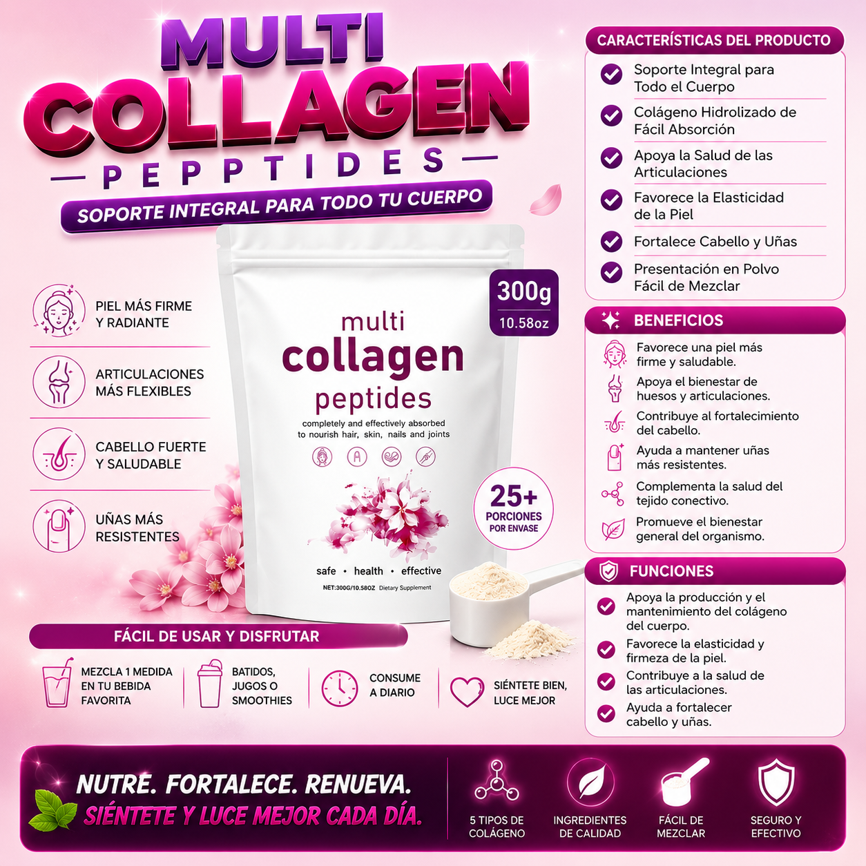 Multicolageno Peptides Polvo