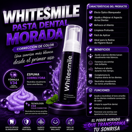 Pasta Dental Morada Whitesmile