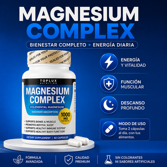 Magnesium Complex TOPLUX (90 Capsulas)