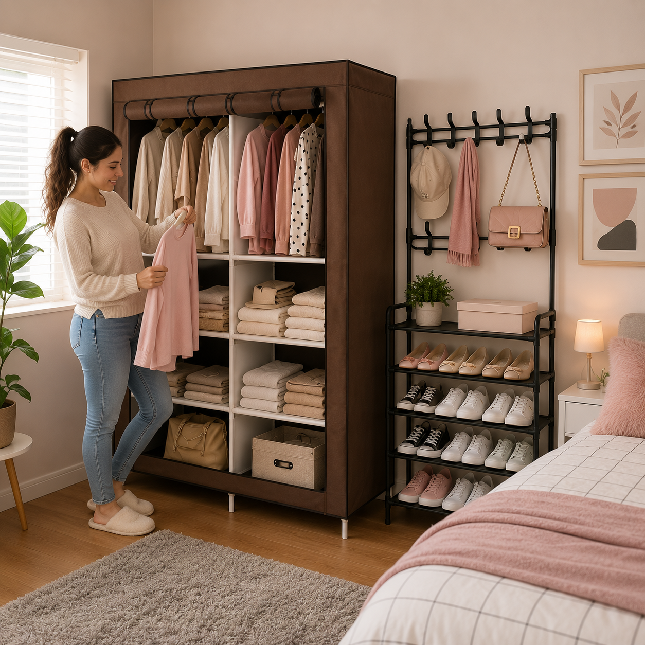 Kit zapatero + closet ropa