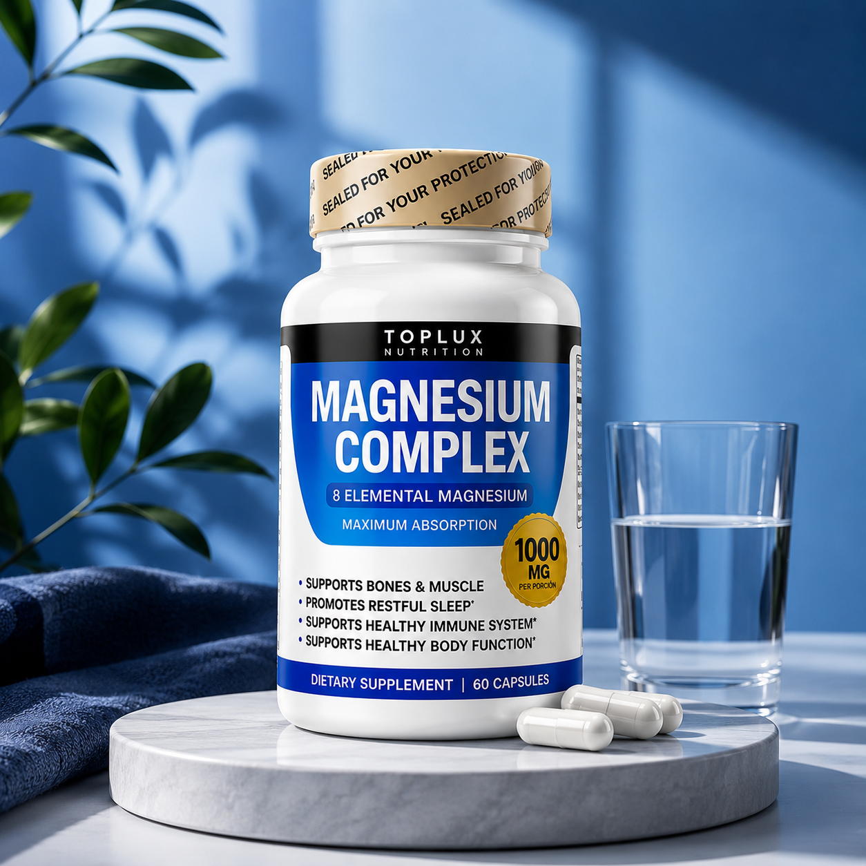 Magnesium Complex TOPLUX (90 Capsulas)